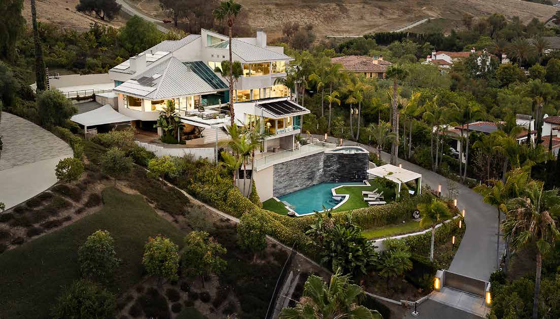Aerial view of the estate